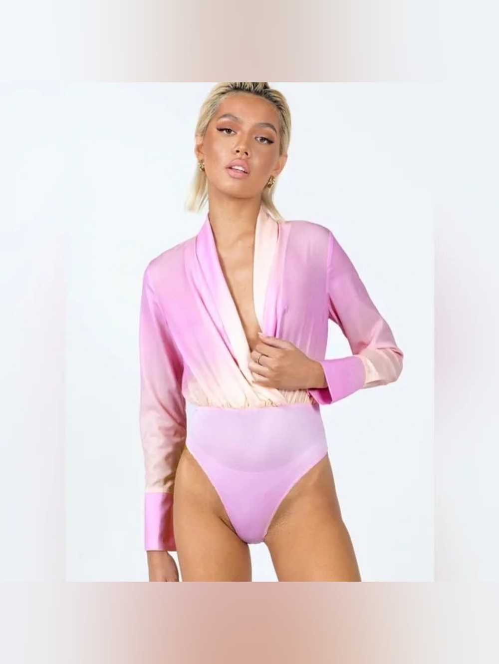 Princess Polly Juliana Sunset Ombre Long Sleeve Bodysuit